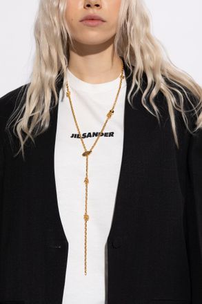 Jil Sander Brass Necklace, Womens, Gold
