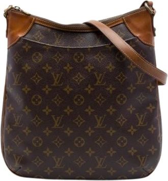 Louis Vuitton Pre-owned Odeon MM - Dames - Vintage Schoudertas - Bruin - ONE Size - Leer - Vintage