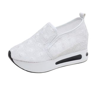 Generic Womens Walking Orthopedic Sport and Outdoor Shoes Ladies Fashion Breathable Hollow Out Solid Mesh Thick Sole Casual Sports Rrocking Shoes Walking Snea