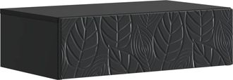 vidaXL Mesa Lateral Montada En La Pared 87,5 X 34,5 X 17 Cm Negro Vidaxl