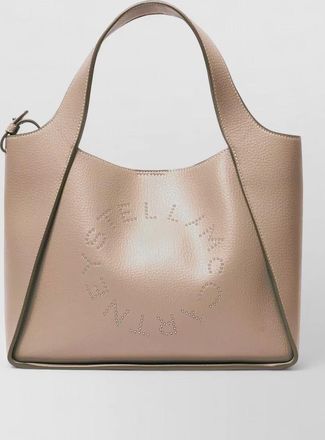 Stella McCartney grainy texture tote bag top handle