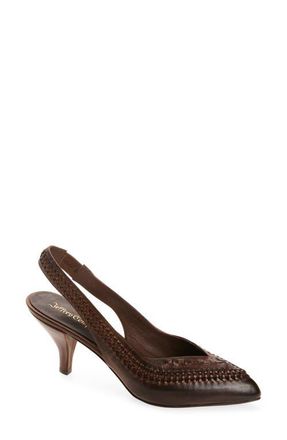 Jeffrey Campbell Madre Slingback Pointed Toe Pump in Brown Ruboff at Nordstrom, Size 7.5