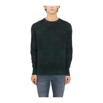 Avant Toi Maglia Girocollo Raglan in Lana - male - Avant Toi - Round-neck Knitwear - Green - M - Knitwear