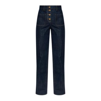 Valentino Garavani Straight Jeans, female, Blue, Size: W29 Straight-leg Jeans