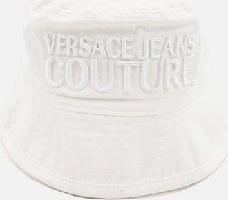 Versace Mens Versace Jeans Couture Logo Embroidered Fisherman Hat White 003 - Size: M