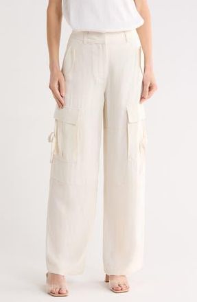 Ulla Johnson Pax Cargo Wide Leg Pants in Pristine at Nordstrom Rack, Size 10