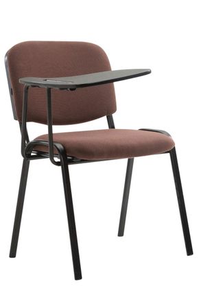 Clp Clp - Silla Conferencia Ken Con Mesa Plegable & En Tela Marr&oacute;n