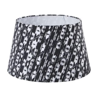 SIA D&eacute;co Pantalla decorativa de algod&oacute;n blanco y negro H27