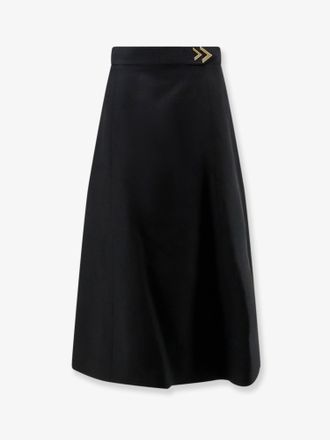Valentino Gonna Midi In Crepe Couture - VALENTINO - gender_Woman