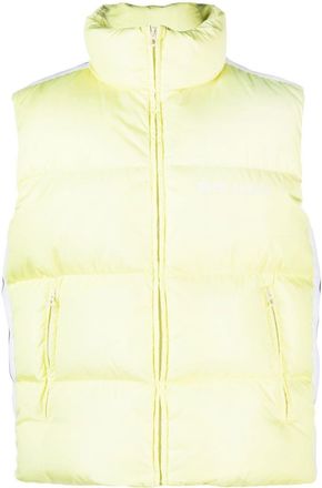Palm Angels zip-fastening padded jacket - men - Polyamide/Feather Down/Polyester - L - Yellow
