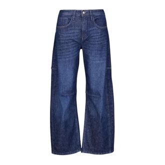 M.A.C Mac, Jeans, Dames, Blauw, XL, Wide Jeans