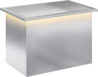 vidaXL Jardinera Para Jard&iacute;n Con Luces Led Plateado 40 X 60 X 40 Cm Vidaxl
