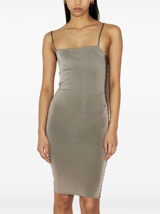 Isa Boulder square-neck slip dress - women - Elastane/Rayon - M - Green