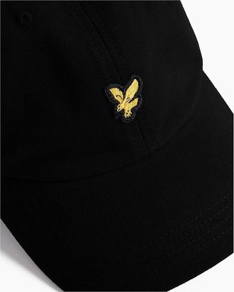 Lyle & Scott Lyle And Scott Mens Golden Eagle Logo Curved Brim Dad Cap - Black - Size: ONE size