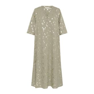 Part Two Maxi Dresses, female, Gray, Size: 2XS Vetiver Foil Print Dress