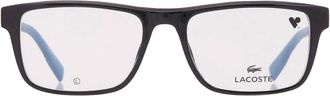 Lacoste Demo Rectangular Mens Eyeglasses L2973 001 56