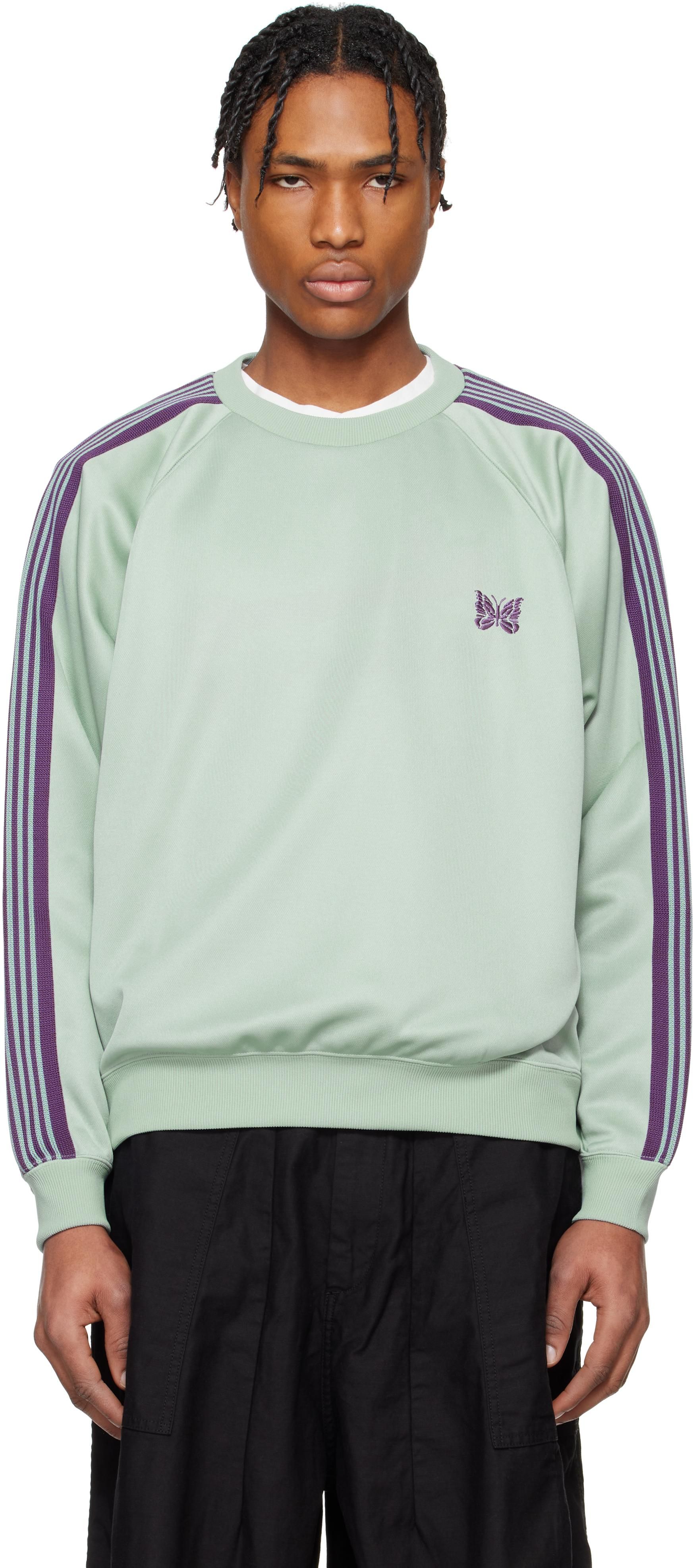 トップス Needles crewneck sweatshirt 2022AW NEEDLES Black Track Sweatshirt Needles