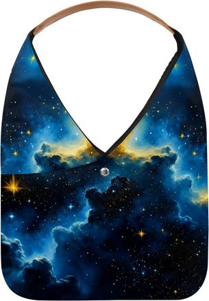 Generic Stars Nebula Reusable Lightweight Grocery Bags - Foldable Into Compact Pouch, Washable & Sturdy, Multipurpose for Shopping and Travel