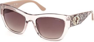 Guess GU00363 57F Womens Sunglasses Brown Size 55