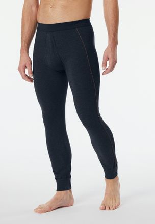 Schiesser Lange Unterhose SCHIESSER Comfort Fit, Herren, Gr. 10, nachtblau, Single Jersey, Obermaterial: 95% Baumwolle, 5% Elasthan, bequem, Unterhosen Lange Un