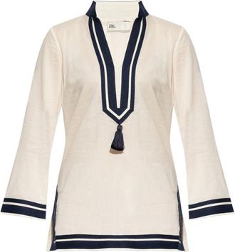 Tory Burch Beige Cotton tunic dress