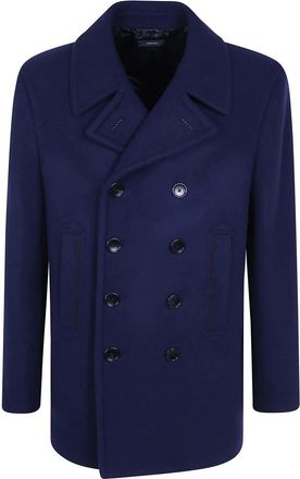 Tom Ford Jassen, Heren, Blauw, M, Double-Breasted Coats