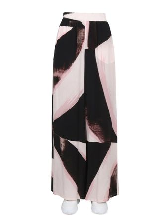 Alexander McQueen Brushstroke Graphic Pants