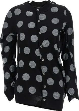 Junya Watanabe Bicolor Wool Womens Cardigan
