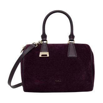 Furla Olivia M Boston Tas - Dames - Tassen - Paars - Maat: ONE Size Zijde