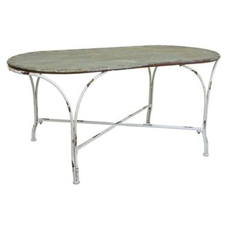 Wanderlust Deco Mesa de centro de metal 120.5x65x52h cm Gris