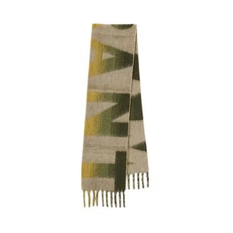 Isabel Marant &Eacute;charpe en alpaga oversize - Dames - Wintersjaals - Veelkleurig - ONE Size - Wol - Accessoires