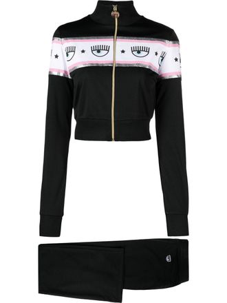 Chiara Ferragni Eye-motif trousers - Black