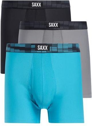 Saxx Assorted 3-Pack Sport Mesh Boxer Briefs in Blue/Shade/Black at Nordstrom Rack, Size Xx-Large