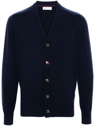 Brunello Cucinelli cashmere cardigan - men - Cashmere - 54 - Blue
