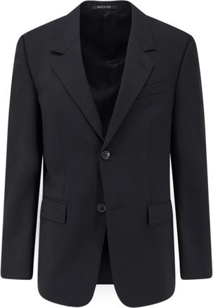 Balenciaga Heren, Jassen, Zwart, Maat: XL Wol