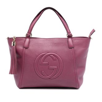 Gucci Pre-owned Gucci Small Calfskin Soho Cellarius Satchel Ladies 369176 493075