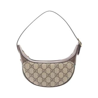 Gucci Pre-owned Ophidia GG Supreme Mini Bag Handbag - Dames - Pre-owned - Beige - Maat: ONE Size Leer