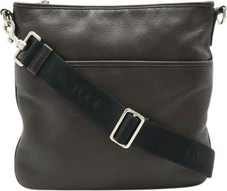 Loewe Pre-owned Cross Body Bags, female, Brown, Size: ONE SIZE Pre-owned Leather Crossbody Bag