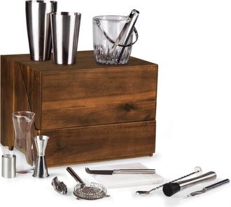Legacy Madison Acacia Tabletop Bar Set in Acacia Wood at Nordstrom