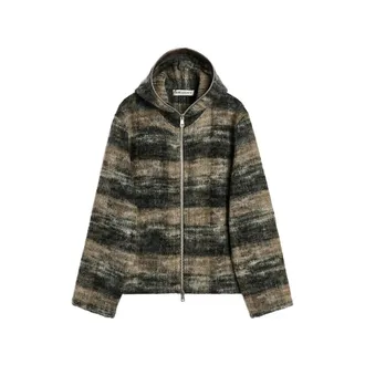 Our Legacy Check-pattern Zip-up Hoodie