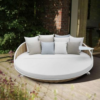 Milani Home Milani Home - marisma - divano letto outdoor con struttura in alluminio verniciato taupe