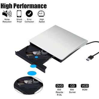 OEM Unidad Externa De Cd/dvd Usb 3.0, Lector/grabador De Cd/dvd Port&aacute;til Plug-and-play, Compatible Con Ordenadores Port&aacute;tiles, Sistemas Windows, Mac Y Lin