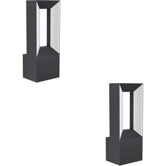 Loops 2 PACK Sleek Black LED Wall Light for Indoor Space - Stylish Home