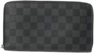 Louis Vuitton Damier Graphite Black Gray Damier Canvas Long Wallet (Bi-Fold) (Pre-Owned)