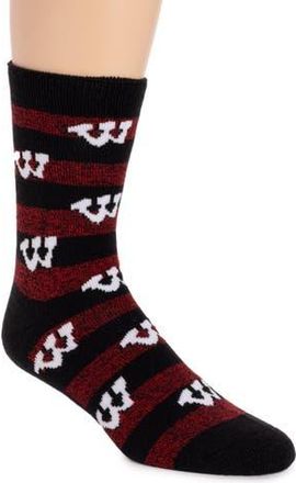 Muk Luks Gameday Terry Loop Socks in Wisconsin at Nordstrom