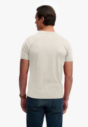 Superdry Rundhalsshirt SUPERDRY VL CLASSIC TEE, Herren, Gr. XXL, soft wei&szlig;, Single Jersey, Obermaterial: 100% Baumwolle, bedruckt, regular fit normal, Rundhals