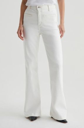 AG - Adriano Goldschmied Desi High Waist Flare Jeans in Powder at Nordstrom, Size 26