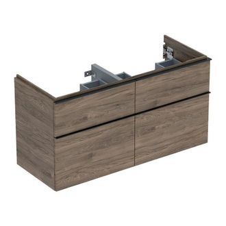 Keramag Keramag - Geberit Icon Mueble Bajo Lavabo Para Lavabo Doble, 4 Cajones