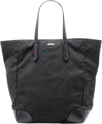 Gucci Pre-owned Tote Bags, female, Black, Size: ONE SIZE Pre-owned Vintage Tote Bag