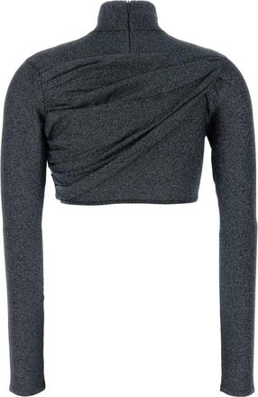 Gucci Viscose-Blend Turtleneck Sweater - Gray